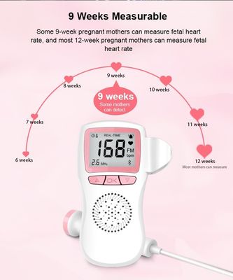ドップラー携帯用モニターの妊婦のための胎児のドップラー機械赤ん坊の心拍のモニター