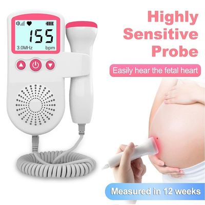 超音波心拍の探知器のモニターの家の妊娠の妊娠した胎児の心拍ドップラー