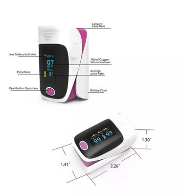 デジタル指の先端のOled Spo2の指先の脈拍の酸化濃度計の携帯用脈拍の酸化濃度計