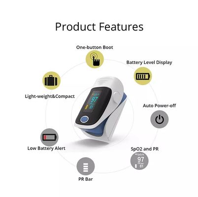 デジタル指の先端のOled Spo2の指先の脈拍の酸化濃度計の携帯用脈拍の酸化濃度計