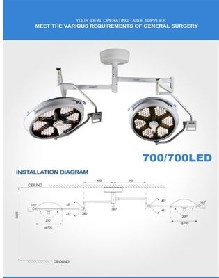 カメラ ランプの手術室の医学ランプが付いている無影 LED作動ランプ