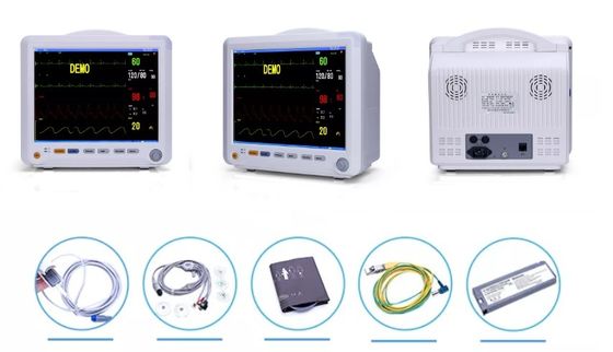 12インチのMultiparameterの忍耐強いモニターETCO2 SPO2 ECGのモニター多変数ICUモニター