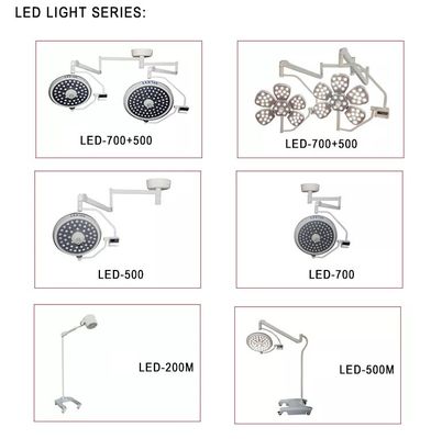 LEDの外科軽い花の形は操作の軽い二重ドームの無影作動ランプを導いた