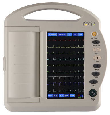 12チャネル7インチのタッチ画面ECG機械Electrocardiographの標準12の鉛