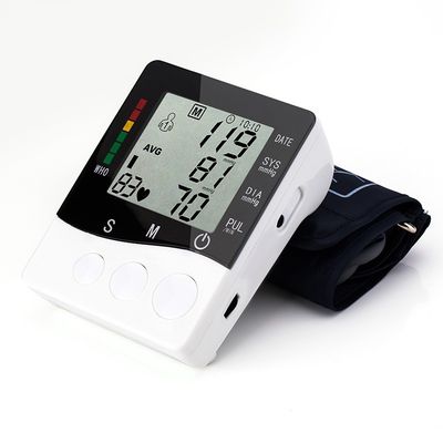 LCDデジタルの腕の血圧の袖口のデジタルOEM ODM BPのモニターの甲革